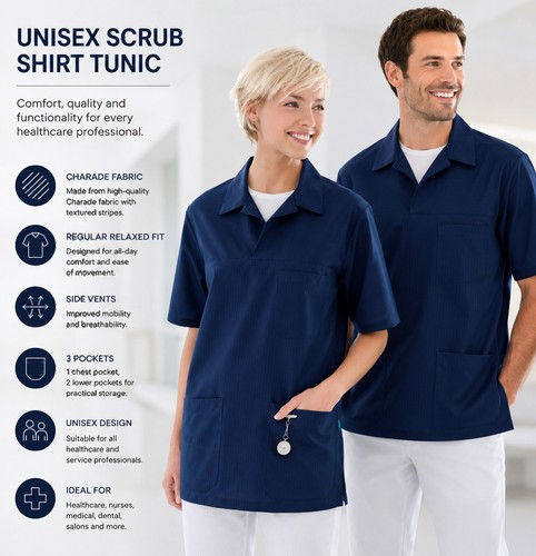 Unisex scrub top - top, shirt