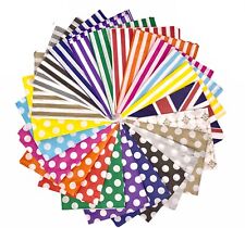 Candy Stripe Paper Bags Party Sweet Treat Buffet Gift Shop Coloured 7 x 9 Polka