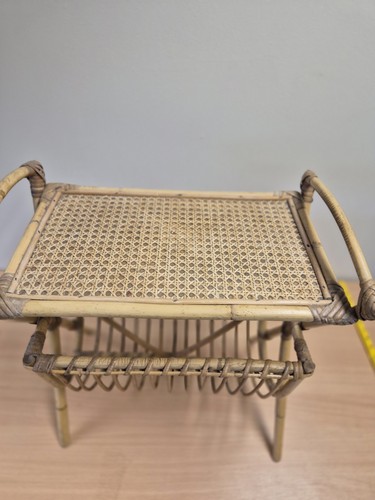 Vintage 1970s bamboo cane - bamboo,