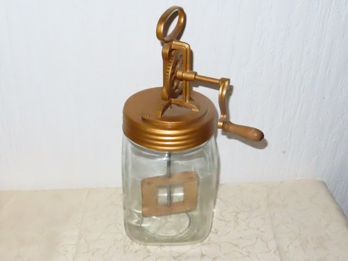 Antique large butter - antique,