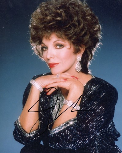 Joan collins signed photo - collins,