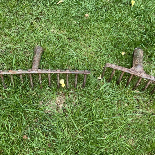 Pair great vintage rake - pair, of