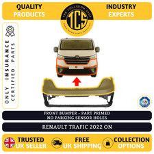 FOR RENAULT TRAFIC 2022> FRONT BUMPER PART PRIMED INSURANCE CERTIFIED 620226635R