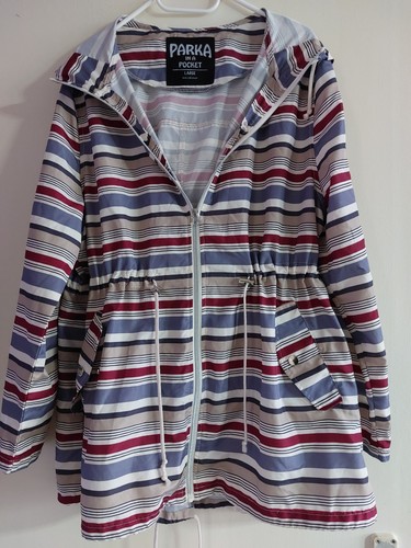 Women striped parka - women's, in