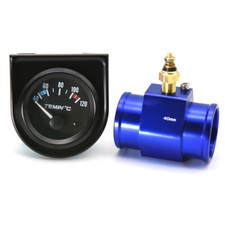 52mm Water Temperature Gauge 40-120℃ W/ 40mm Adaptor Joint Pipe Sensor For Car