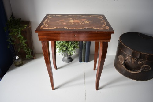 Vintage wooden sewing box - vintage,