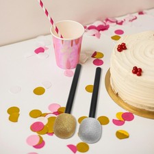  2pcs Glitter Microphone Prop