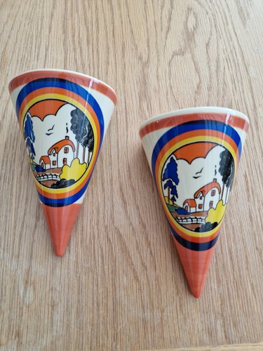Pair moorland art deco - pair, hand