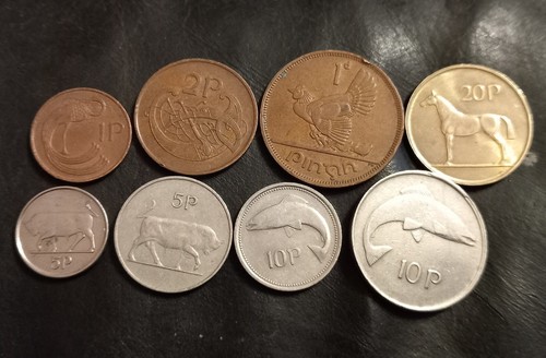 Irish ireland coins from - x8,