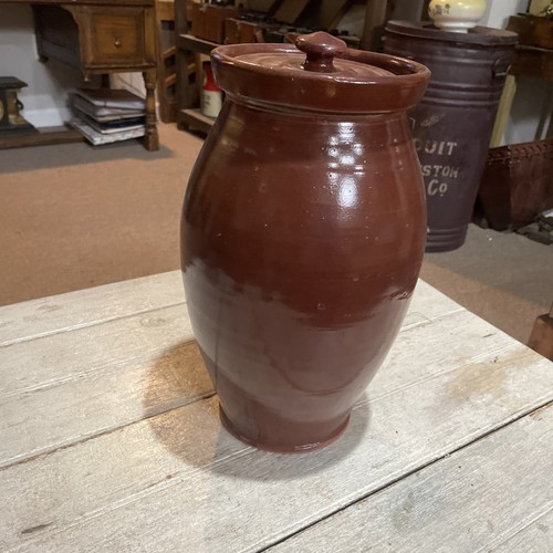 Antique french confit pot - french,