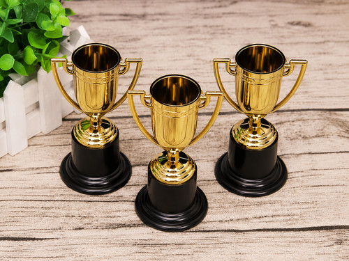 Mini gold silver trophy - mini,