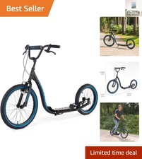 Versatile BMX Stunt Scooter – 20" Wheels, Adjustable Height & Soft Grip Handles