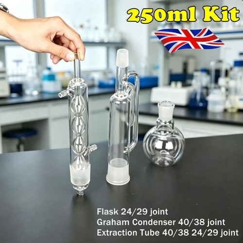 250ml 3pcs soxhlet extractor - soxhlet,