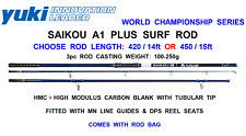 NEW YUKI SAIKOU A1 PLUS SURF ROD SEA FISHING 3pc SAIKO BEACHCASTER ROD 100g-250g