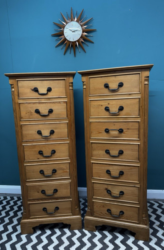 Pair vintage pine - of,