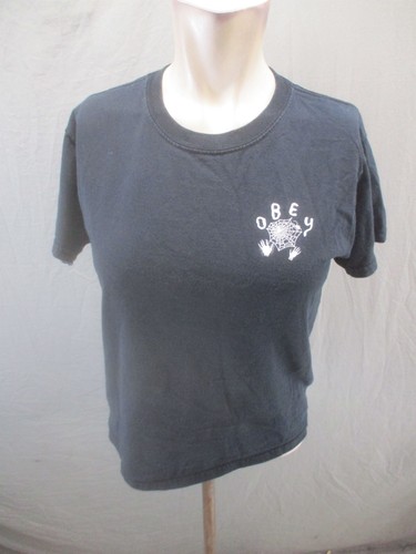Obey size girls black - obey, cotton