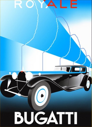 Bugatti royale retro - retro, poster