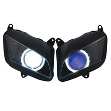 Front Headlamp Assembly Headlight Blue Devil White Angel Eye For Honda CBR600RR