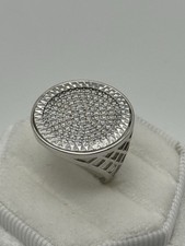 925 Sterling Silver 20mm Half Sovereign Diamond Ring M to Z ALL SIZE Simulated