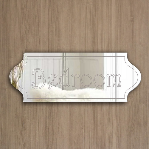 Bedroom room door sign plaque - bedroom,