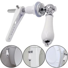 Ceramic Toilet Cistern Lever Traditional WC Flush Handle Victorian Style Chrome