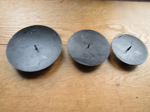 Rustic iron candle - iron, holder