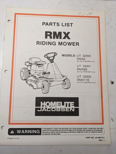 Jacobsen illustrated parts - jacobsen,