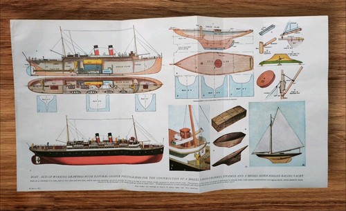 Vintage 1930s model - model, boats