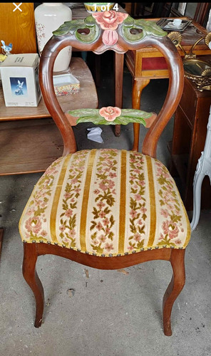 Antique rosewood wood painted - antique,