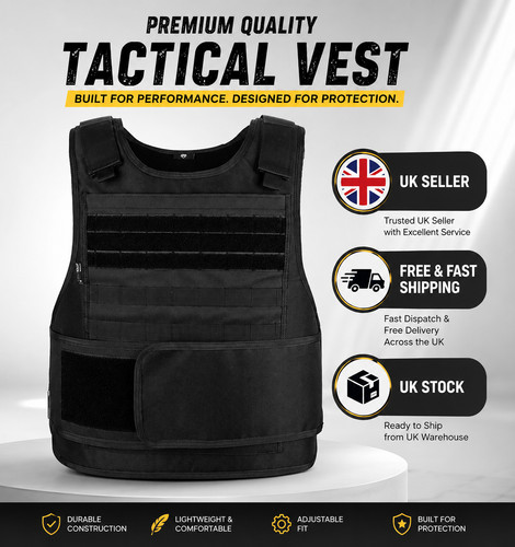 Body armour vest with level - body,