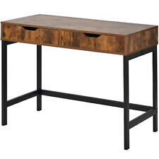 Computer Desk PC Laptop Table With 2 Drawers Home Office Study Workstation Desk