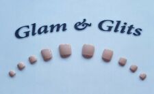 12 Nude Pink Hand Painted