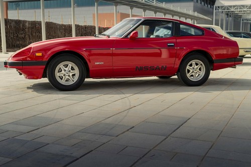 1982 datsun 280zx red - red, poster