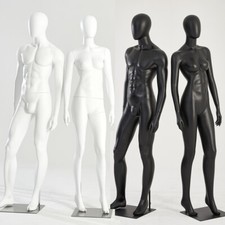 Beautiful Mannequin Man Woman Black or White Matte Egghead New Chic