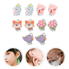 5 Pairs Cartoon Clip On