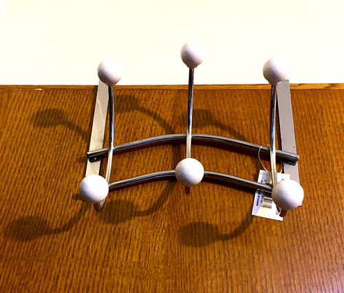 Solid metal chrome - hook, over