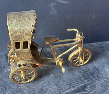 Vintage Brass Cycle Rickshaw