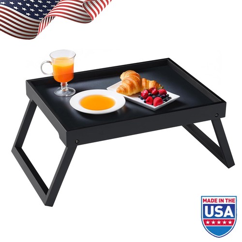 Bed tray table bamboo - tray,