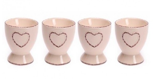 Heart egg cups - set, of