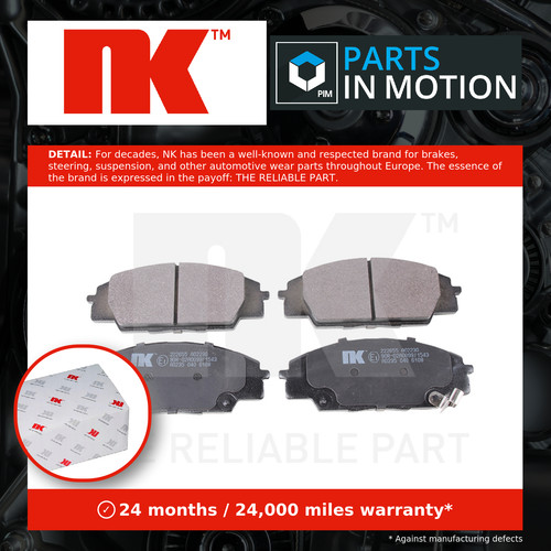 Brake pads set front 222655 - 222655, nk