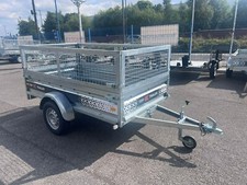 TRAILER WITH MESH SIDES  7.6ft x 4.3ft STRONG SOLID 231cm x 130cm 750kg UNBRAKED
