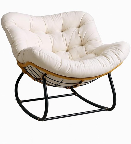 Modern oversized rattan egg - rattan,