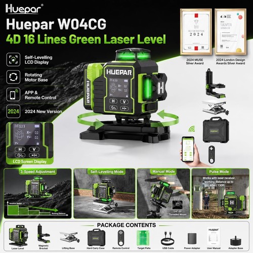 Huepar w04cg laser level - w04cg,