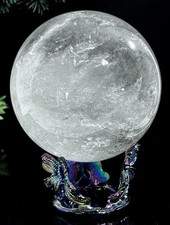 Large 1.7LB Natural Super High Quality Clear Quartz Sphere Crystal Ball Stone