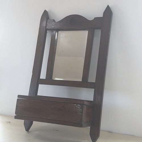 Antique hall mirror and - hall, glove