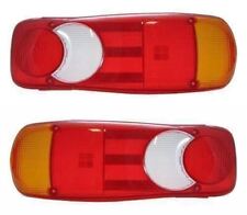 Peugeot Boxer Chassis Cab Rear Back Tail Light Lamp Lens Only Pair 2011 Onwards