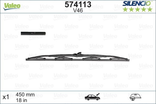 574113 valeo wiper blade - wiper, for