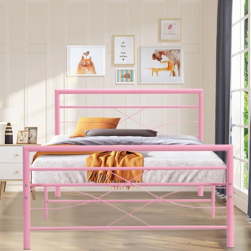 Bed metal steel frame bedroom - steel,