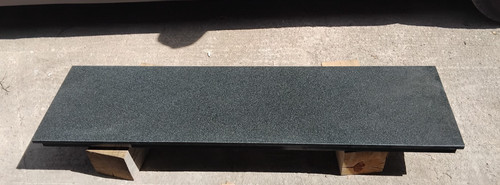 Polished black granite hearth - polished,