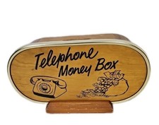 Telephone Money Box Wooden